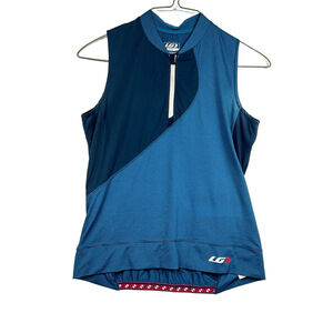 Garneau Blue Sleeveless Cycling Jersey Size XLarge